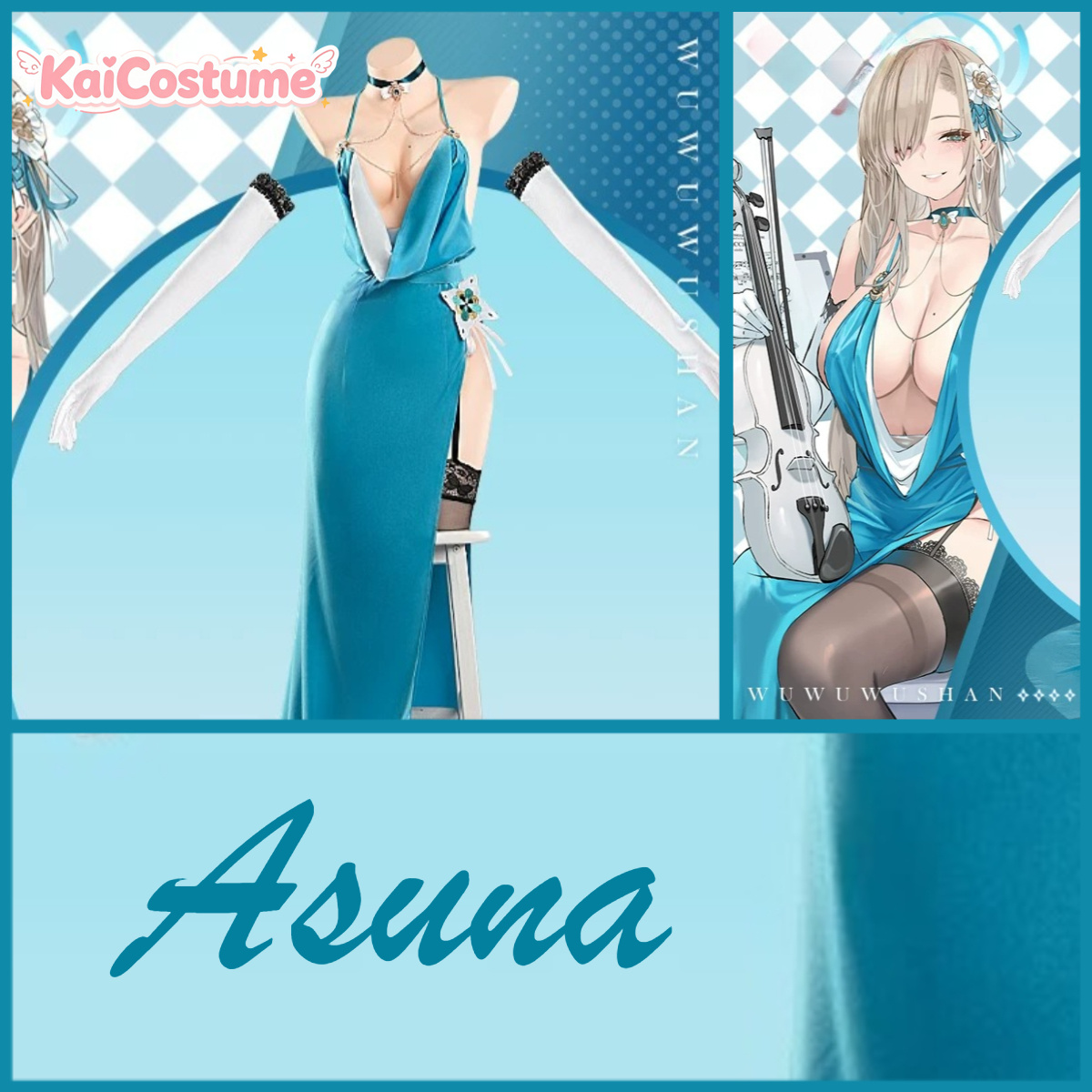 Evening Gown - Blue Archive Asuna Evening Gown Cosplay