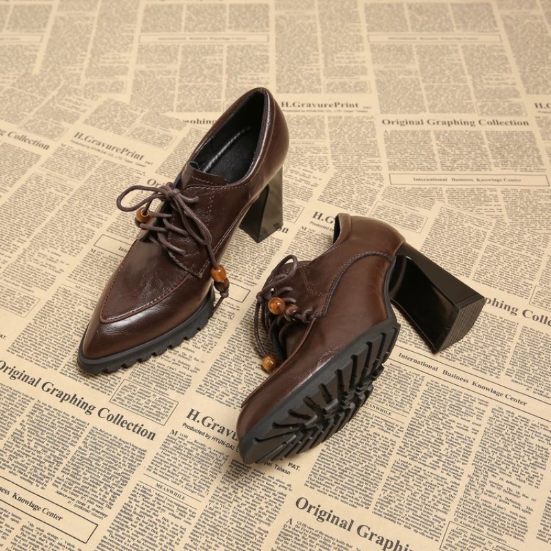 Pump Heel Block - French Deep Mouth Block Heel Single