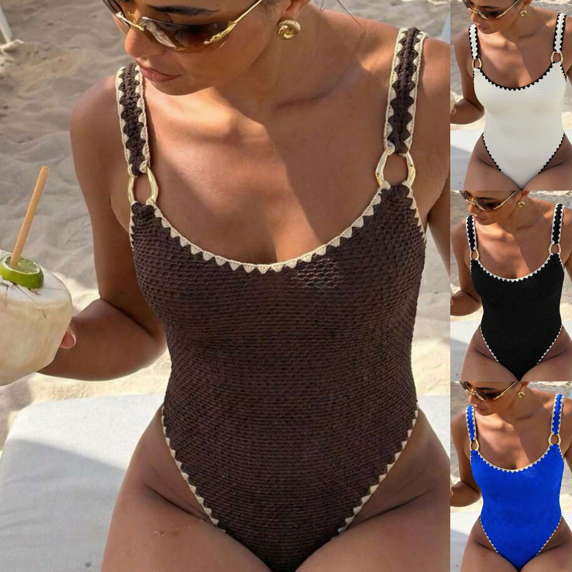 Womens Suit - Women Swimwear Swimsuit Sleeveless Solid Color