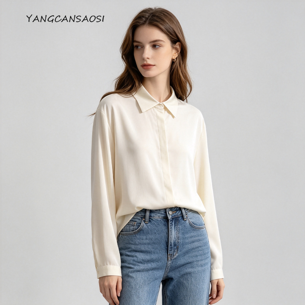 Silk Blouse - Plus Size Women's Fashion Early Autumn