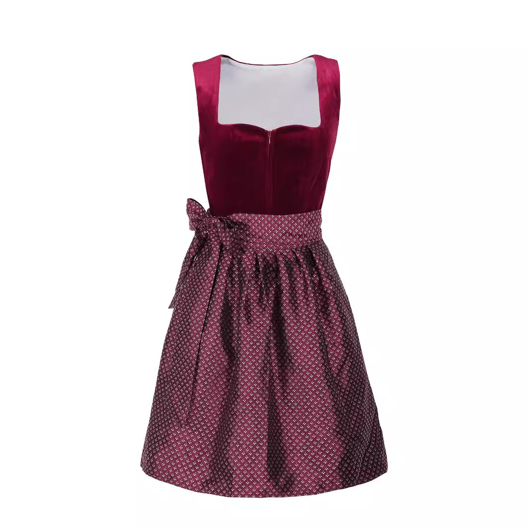 Midi Dress - Carnival Oktoberfest Beer Maid Costume Women