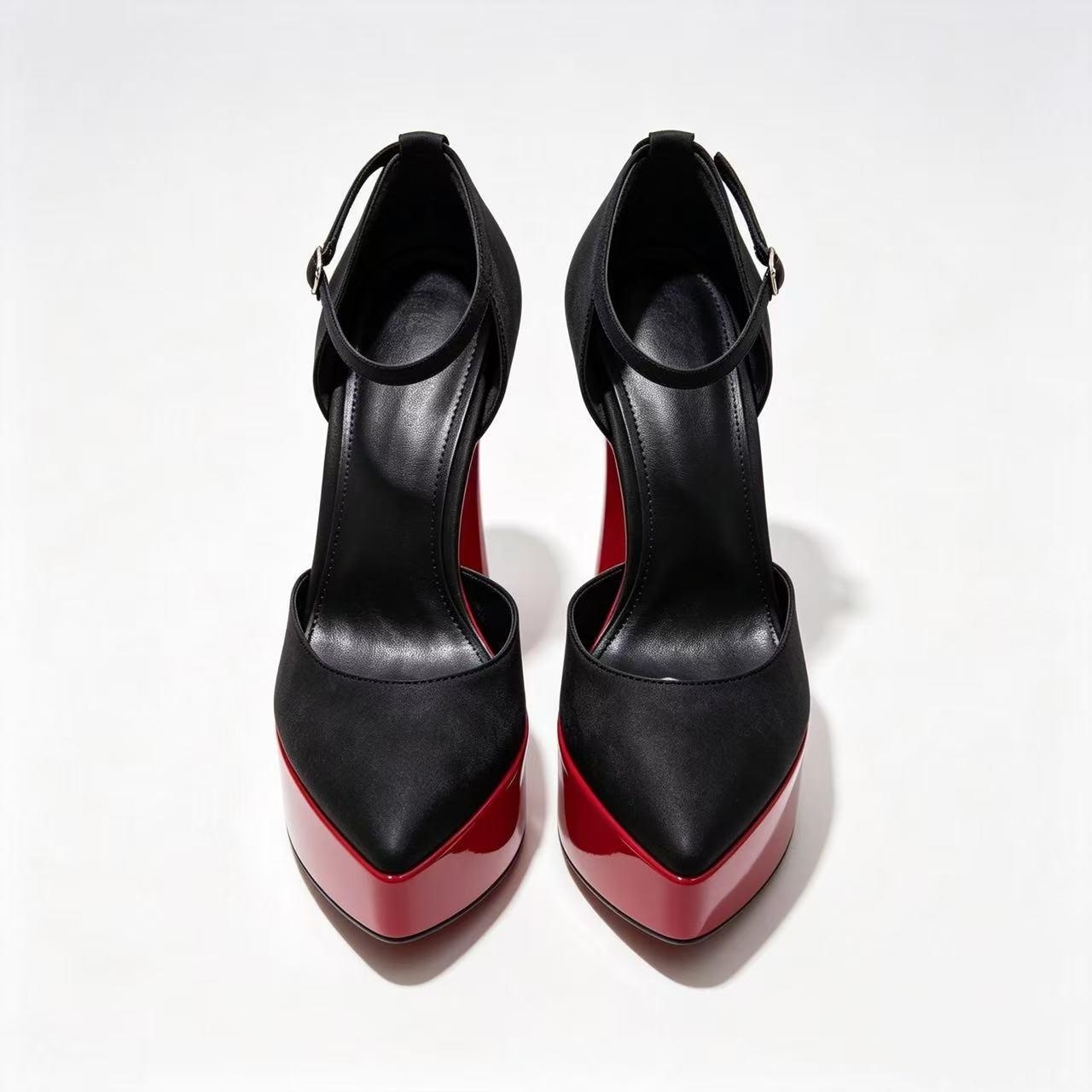 Formal Dress - Women Satin Pointed Toe Platform Pumps