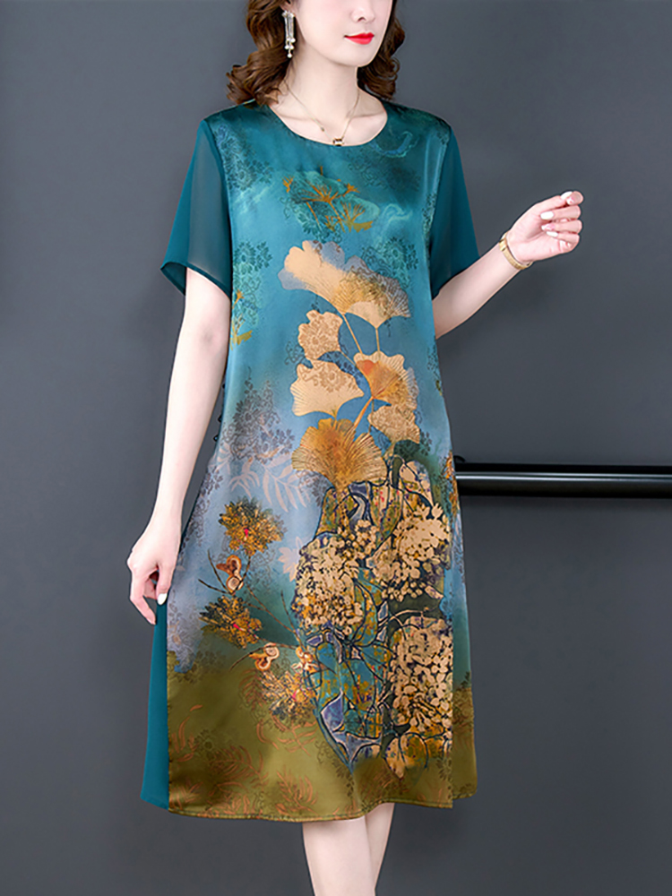 Women'S Red Formal Wear - 2024 Red Silk Floral Luxury Wedding