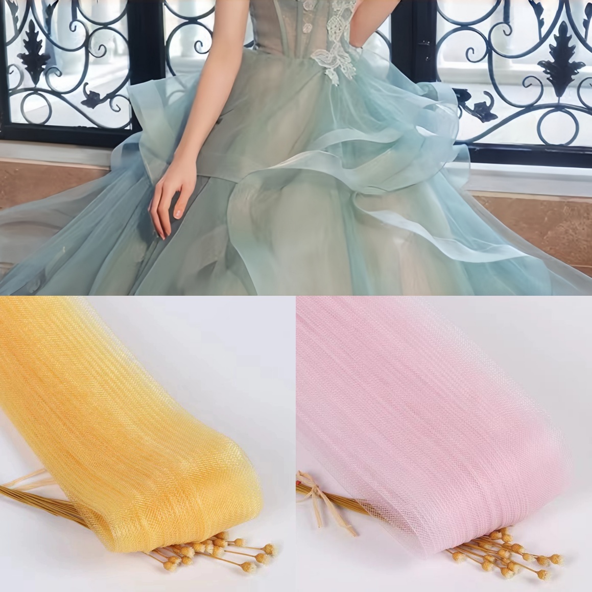 Wedding Dress - Elastic Mesh for Sewing Wedding Bridal