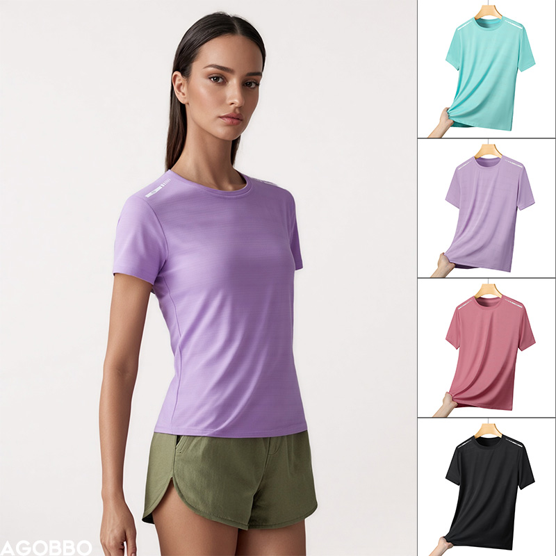 Silk Blouse - Women Reflective Running T-Shirt High Elastic