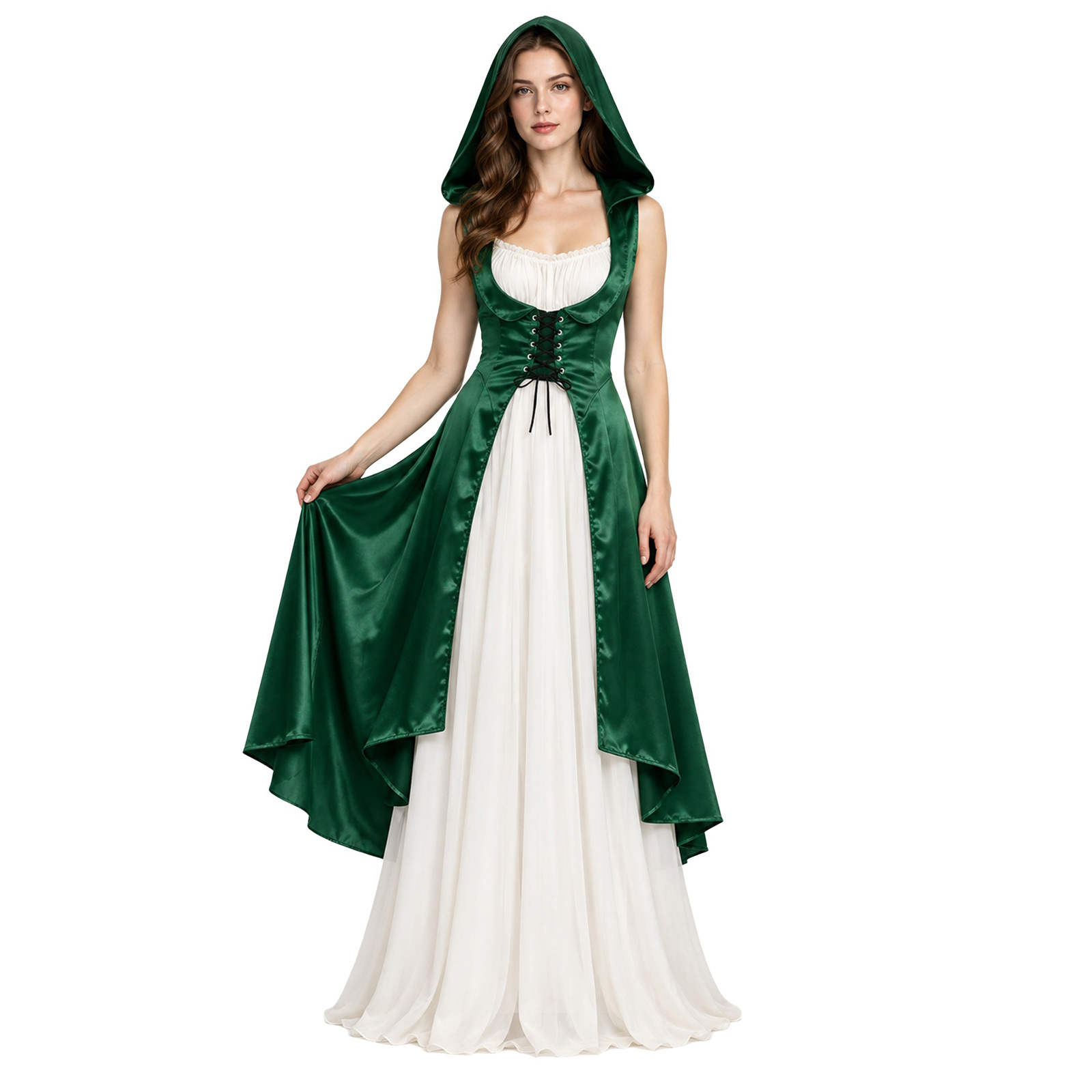 Women Medieval Renaissance Vic - Lace Dress recension och pris