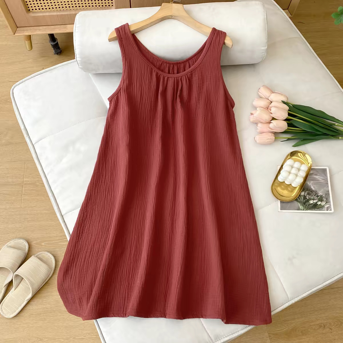 Summer Casual Women's Sleevele - Midi Dress recension och pris