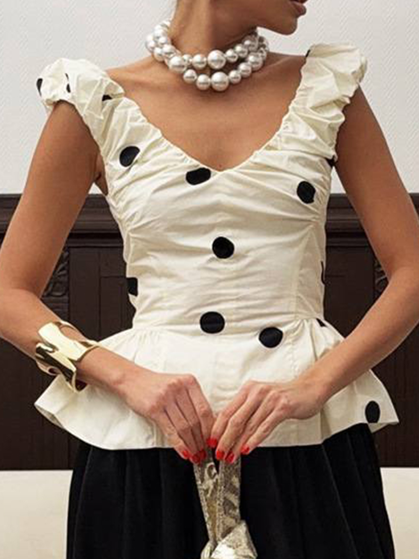 Women 2 Piece Polka Dot Dress  - Midi Dress recension och pris