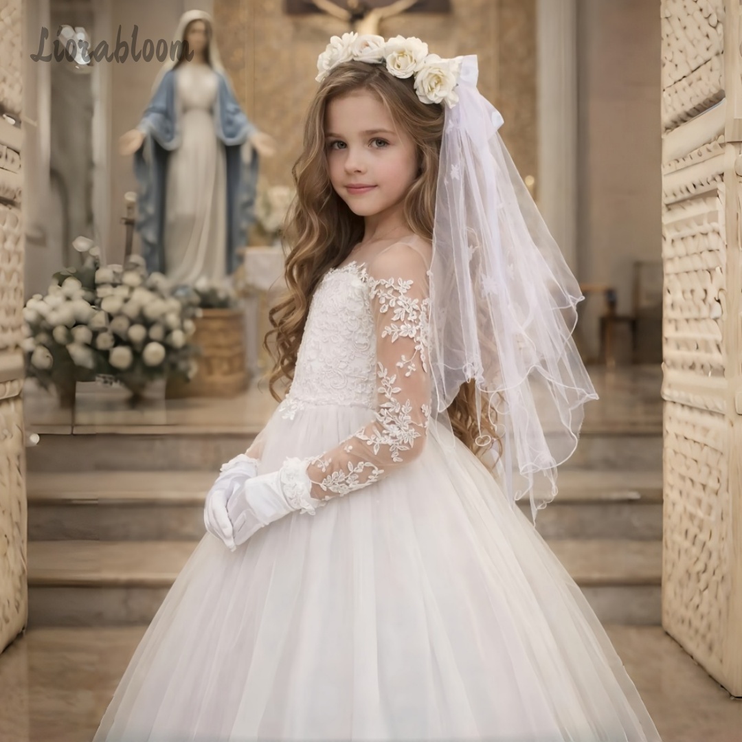 Girls' Lace Wedding Dress Cust - Formal Skirt recension och pris