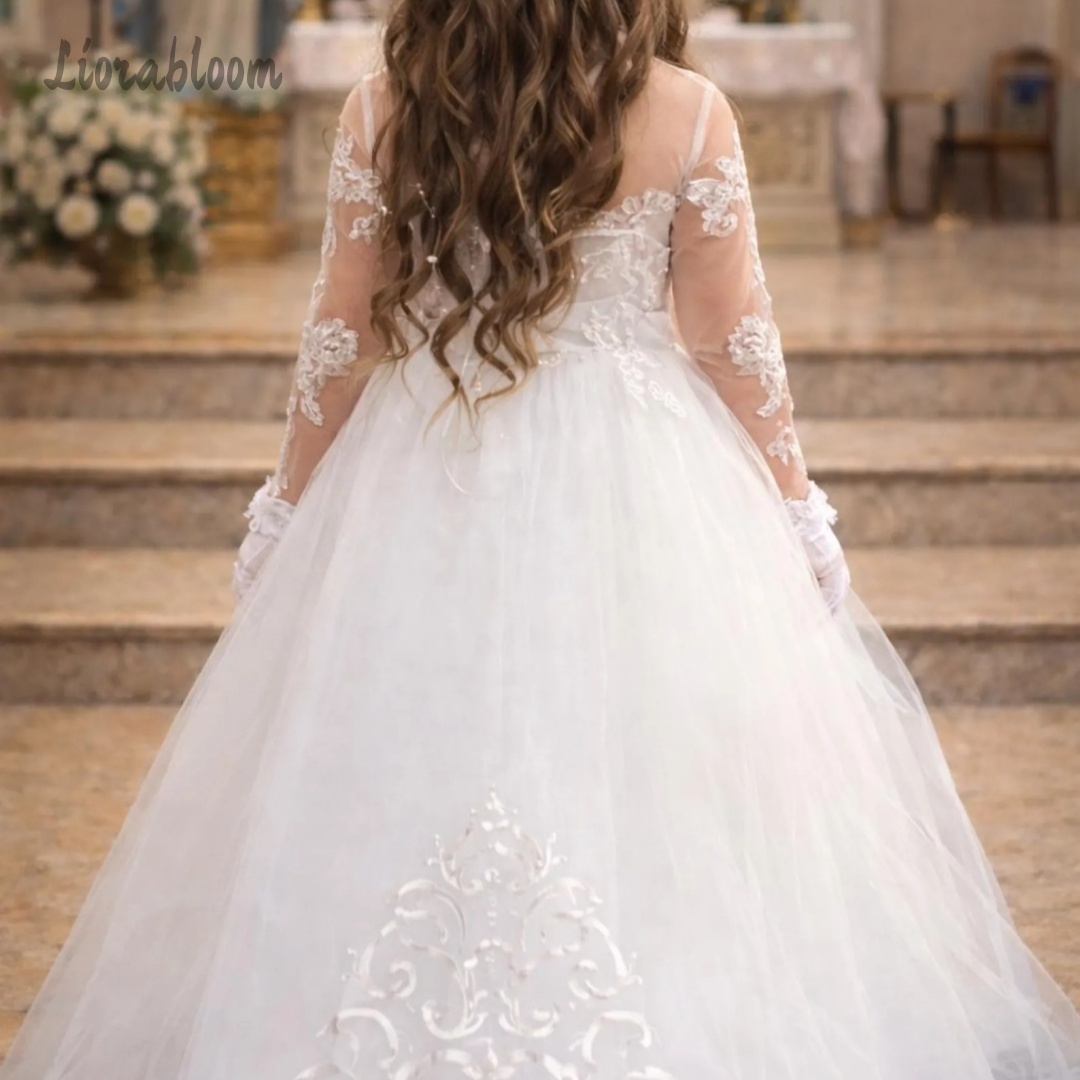 Girls' Lace Wedding Dress Cust - Formal Skirt recension och pris