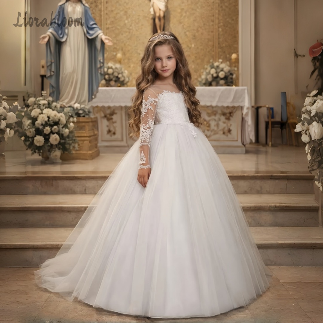 Girls' Lace Wedding Dress Cust - Formal Skirt recension och pris