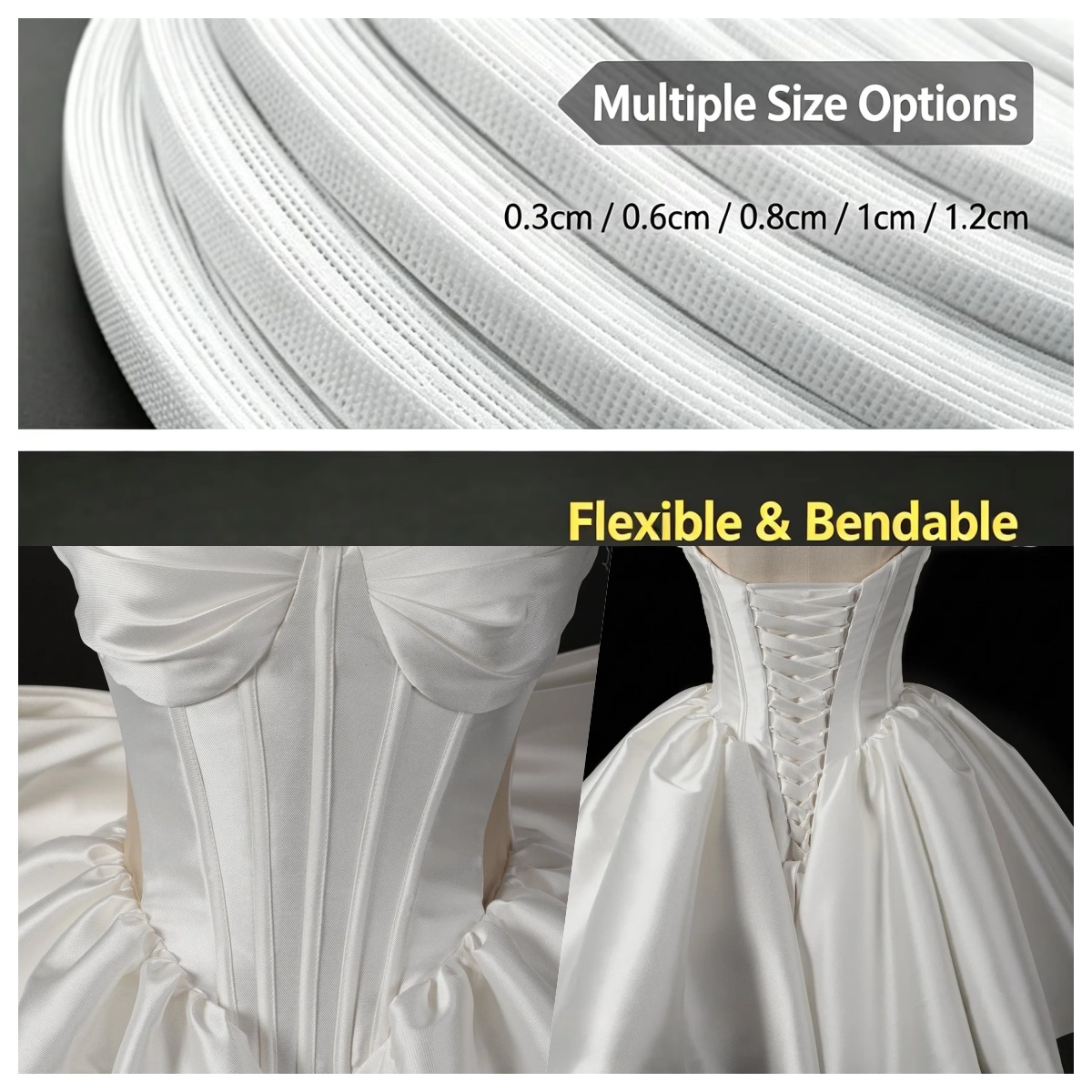 50~200 Yards Roll Polyester Fi - Wedding Dress recension och pris