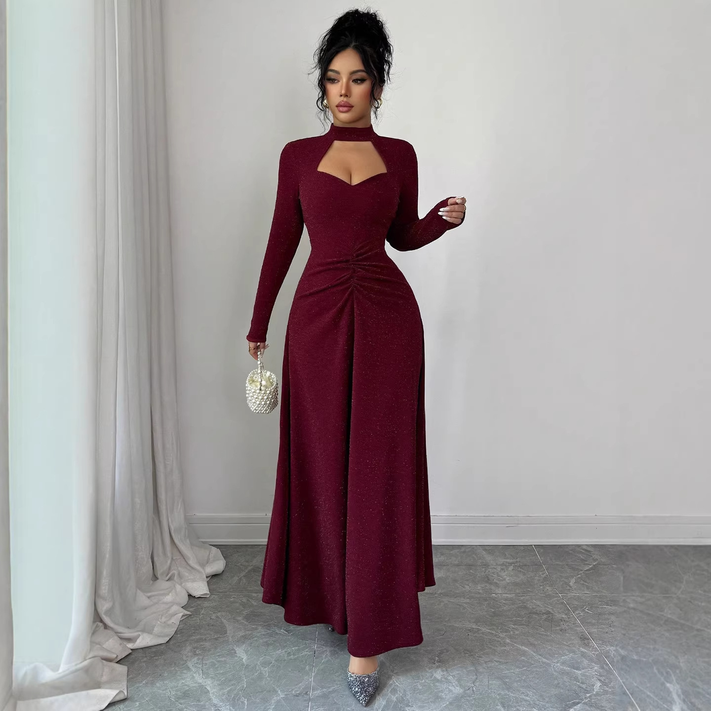 20256 Spring Sexy Fitted Midi  - Midi Dress recension och pris