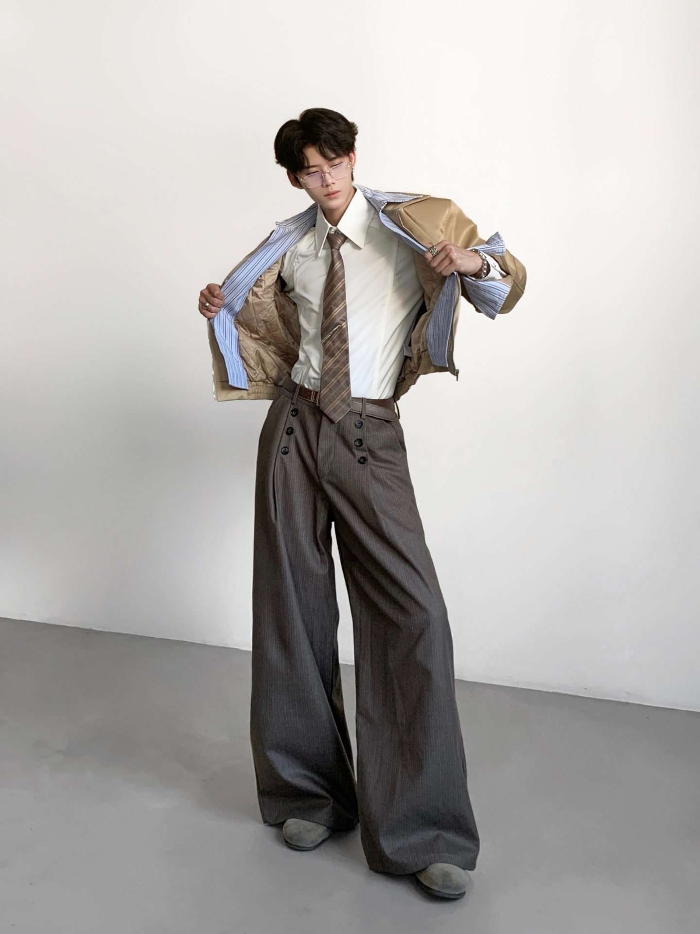 Ace Tailors Men's Casual Strip - Tailored Trouser Wide recension och pris