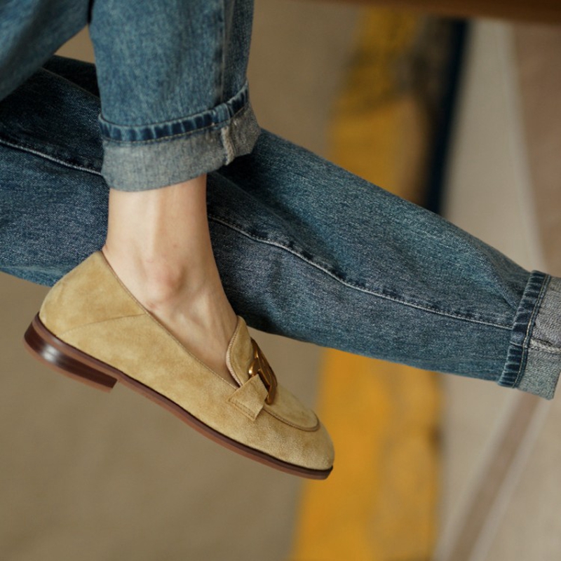 Suede Leather Women Loafers Sp - Womens Heels recension och pris