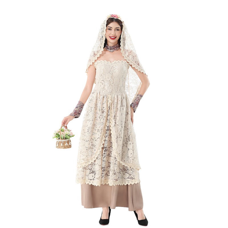 Women Vintage Lace Maxi Dress  - Lace Dress recension och pris