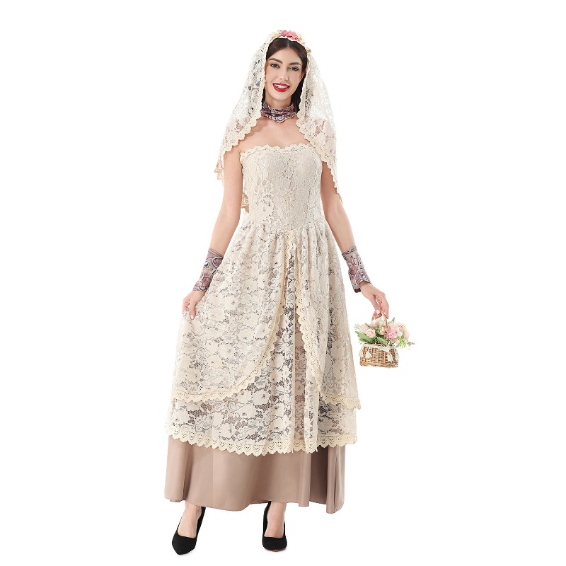 Women Vintage Lace Maxi Dress  - Lace Dress recension och pris