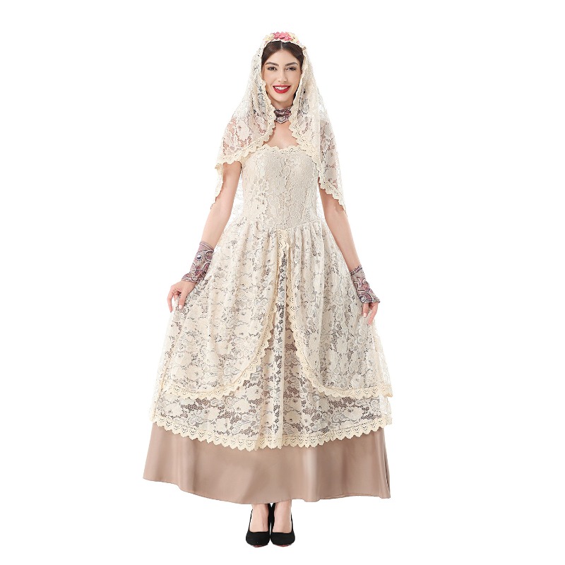 Women Vintage Lace Maxi Dress  - Lace Dress recension och pris