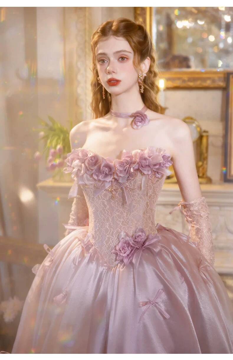 Vintage Dusty Pink Princess Ba - Formal Dress recension och pris