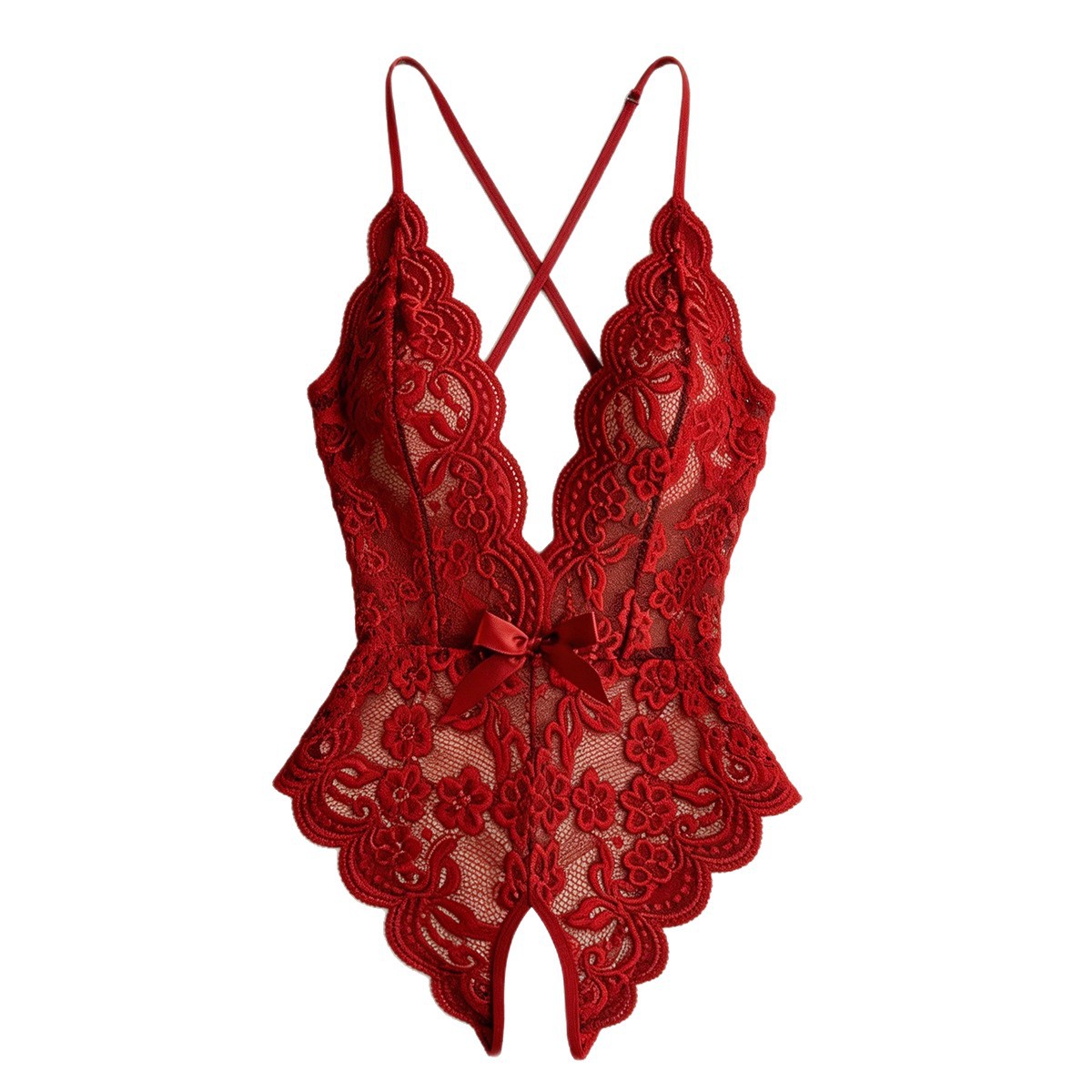 Hot Crotchless Sexy Lingerie F - Lace Dress recension och pris