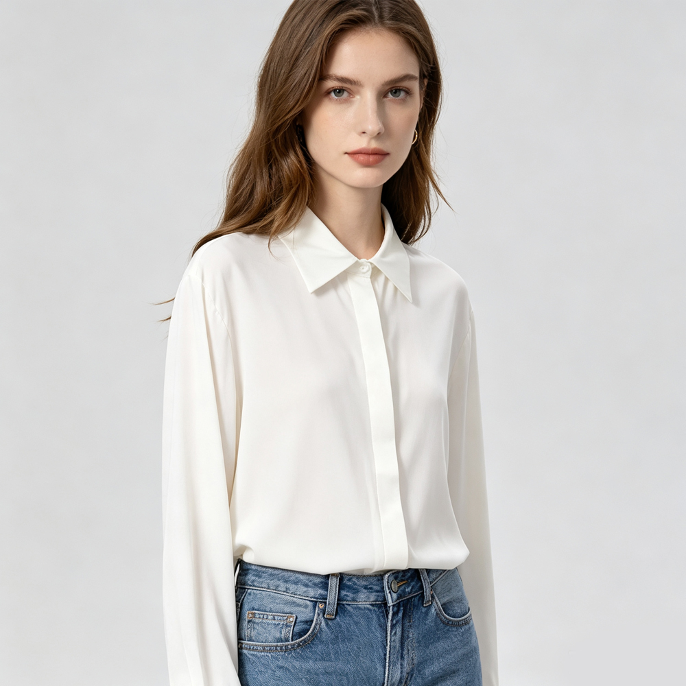 Plus Size Women's Fashion Earl - Silk Blouse recension och pris