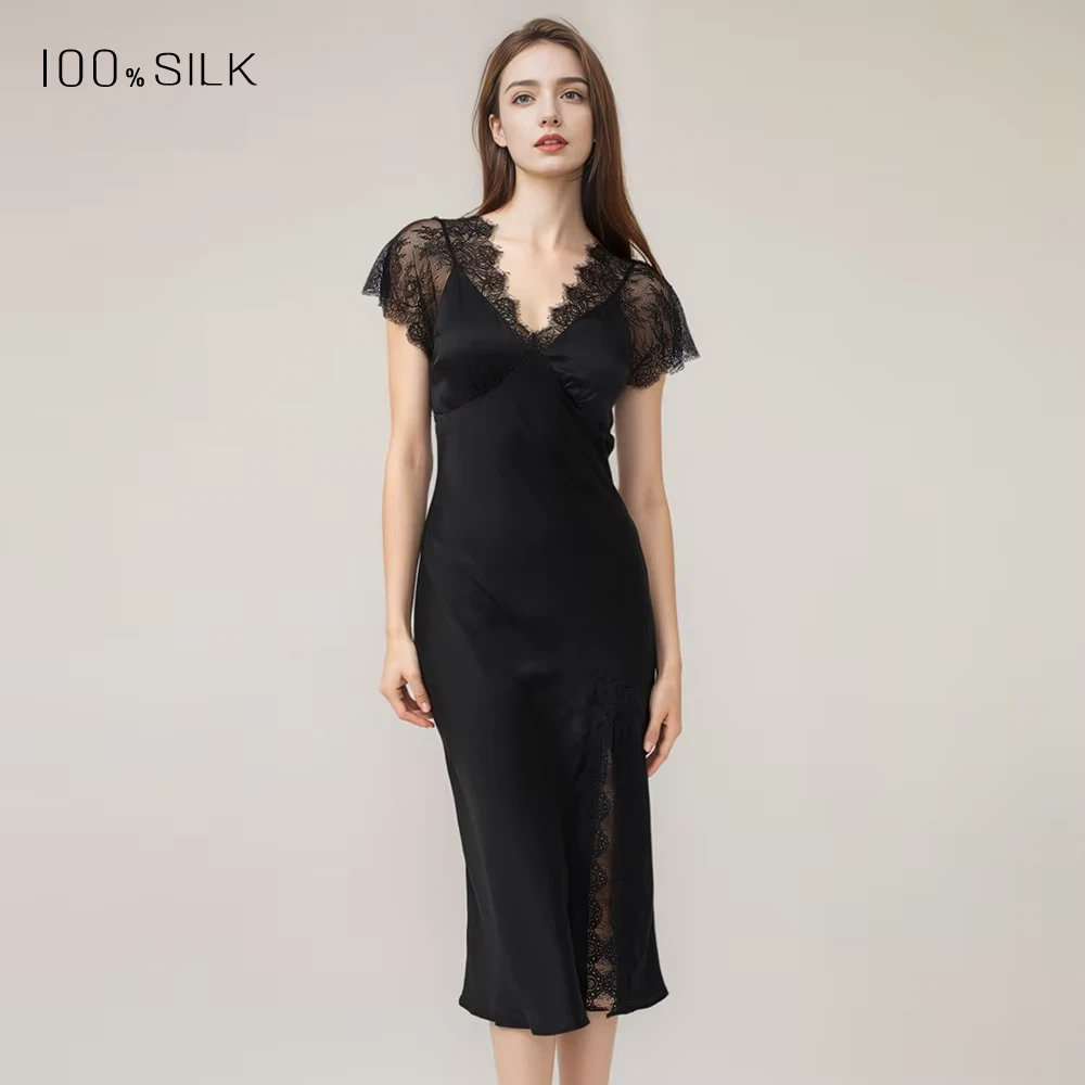 Women Sexy Lace Silk Nightdres - Lace Dress recension och pris