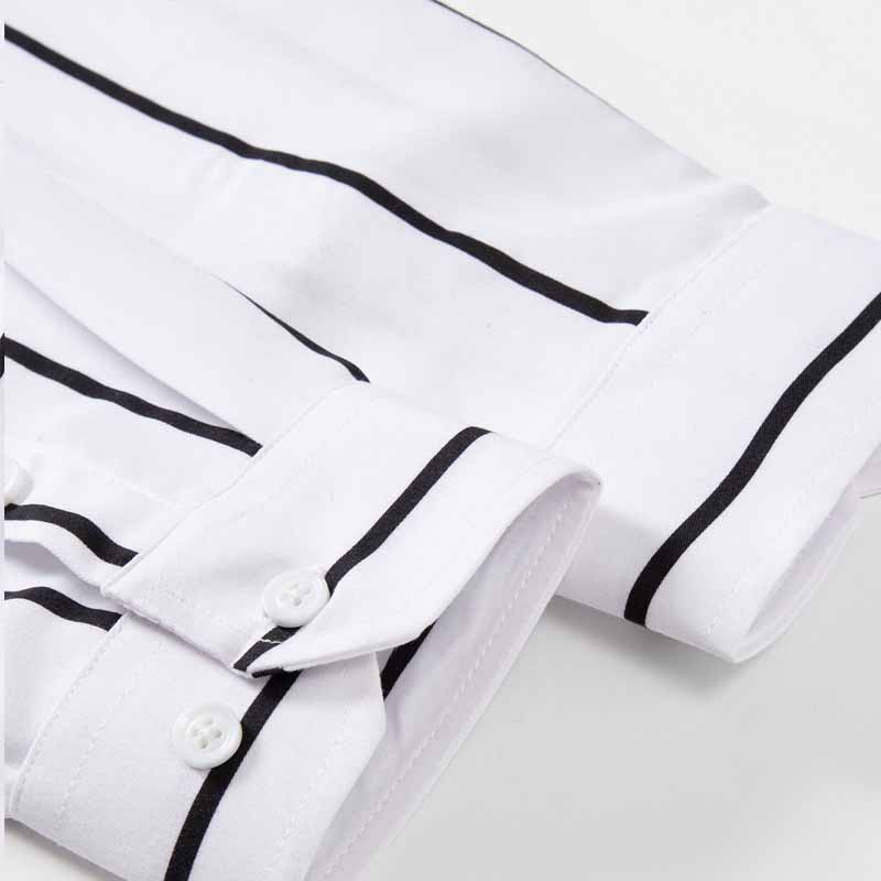 Men's Striped Dress Shirt Long - Formal Dress recension och pris