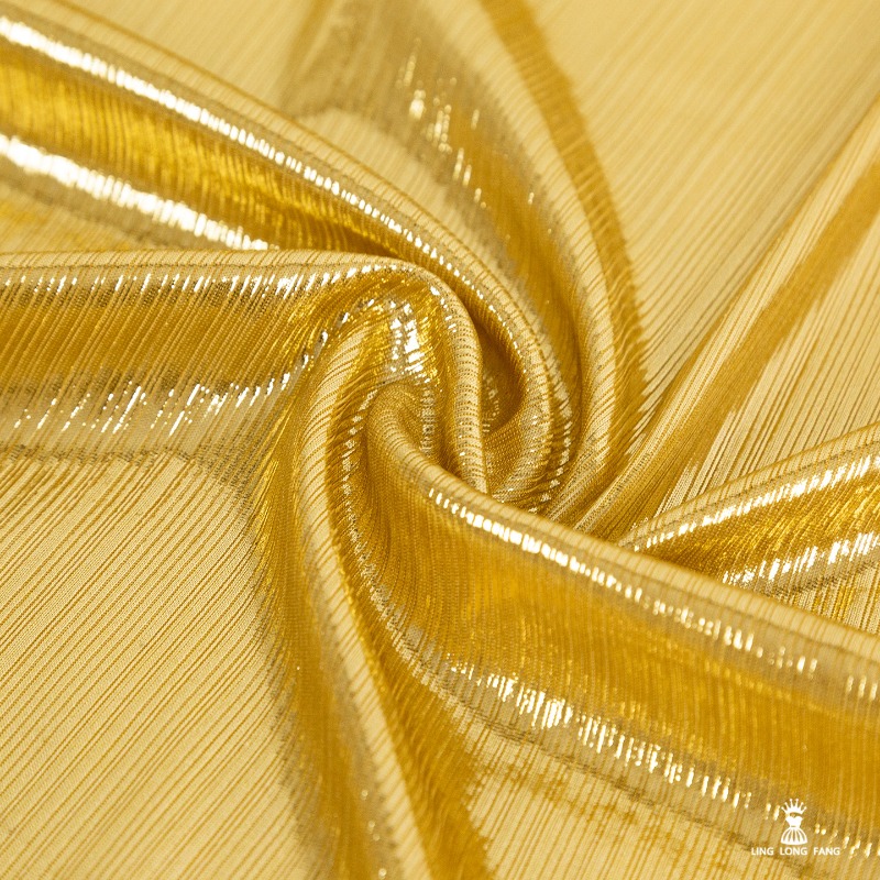 Golden Yellow Ribbed Knit Fabr - Evening Gown recension och pris