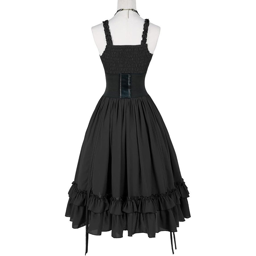 Women Gothic Dress Corset Slip - Midi Dress recension och pris
