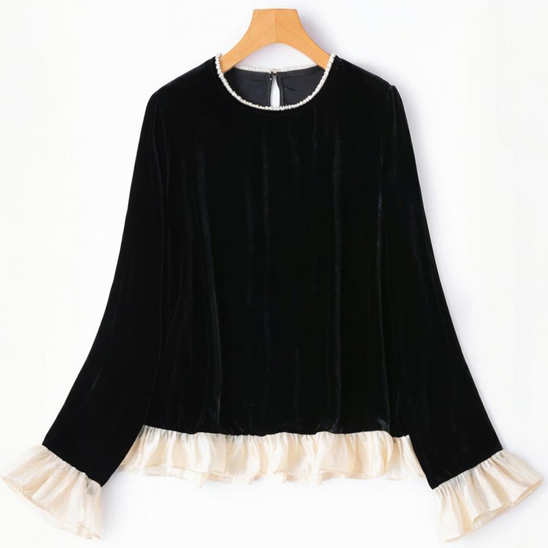 100% Mulberry Silk Lining Blac - Silk Blouse recension och pris