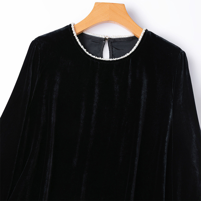 100% Mulberry Silk Lining Blac - Silk Blouse recension och pris
