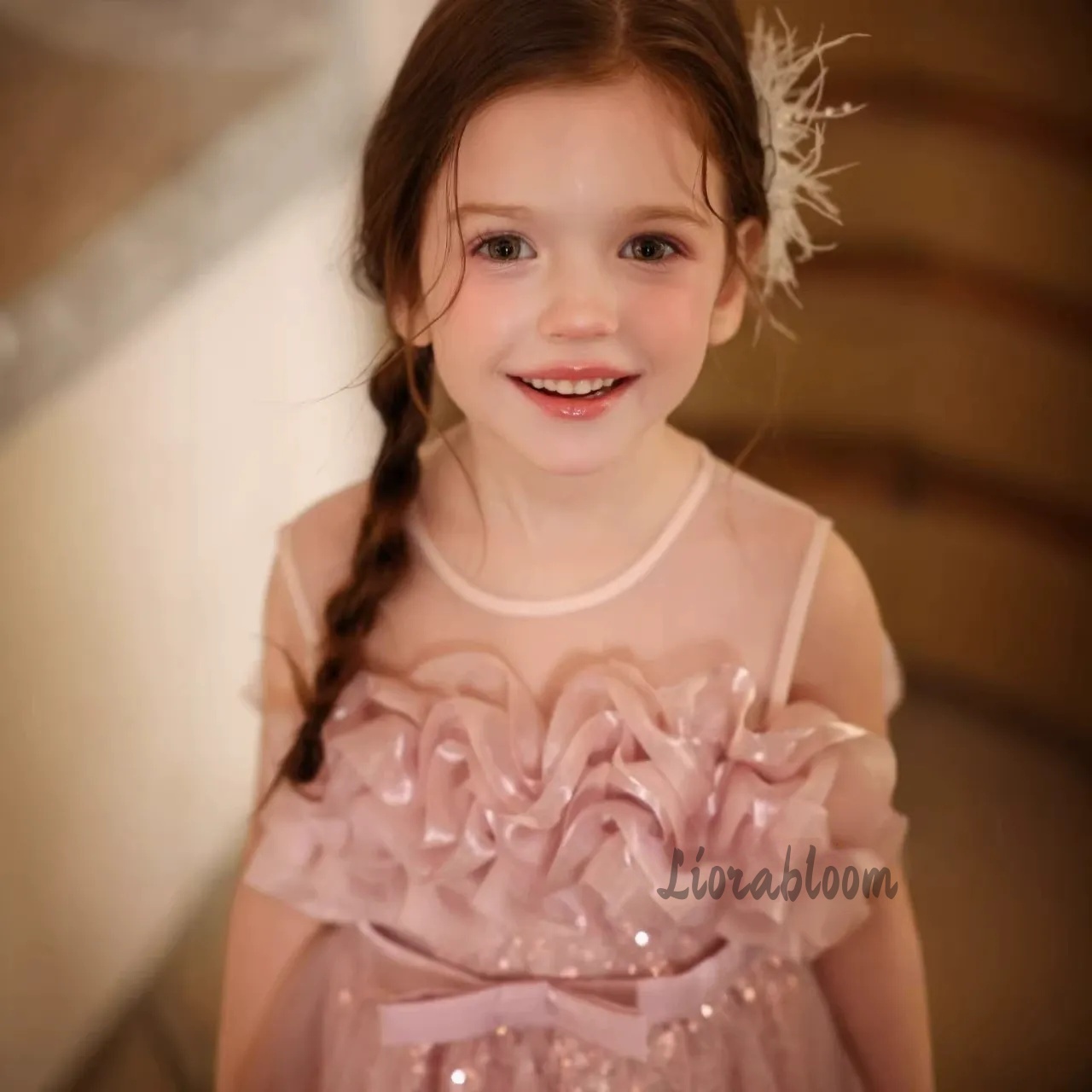 Girls' Pink Wavy Tulle Formal  - Formal Skirt recension och pris