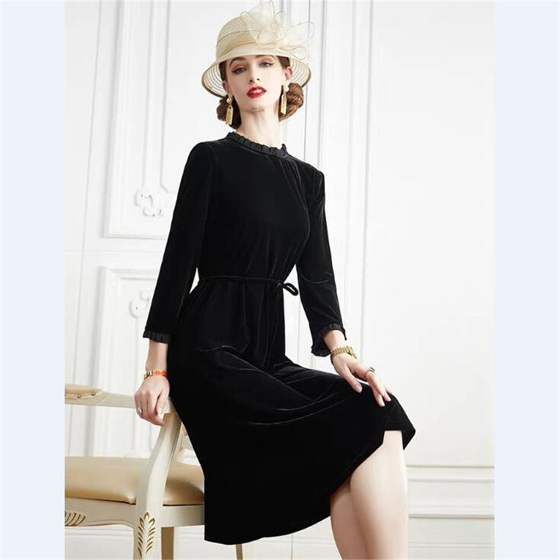 New Spring 2026 Women A-Line V - Midi Dress recension och pris