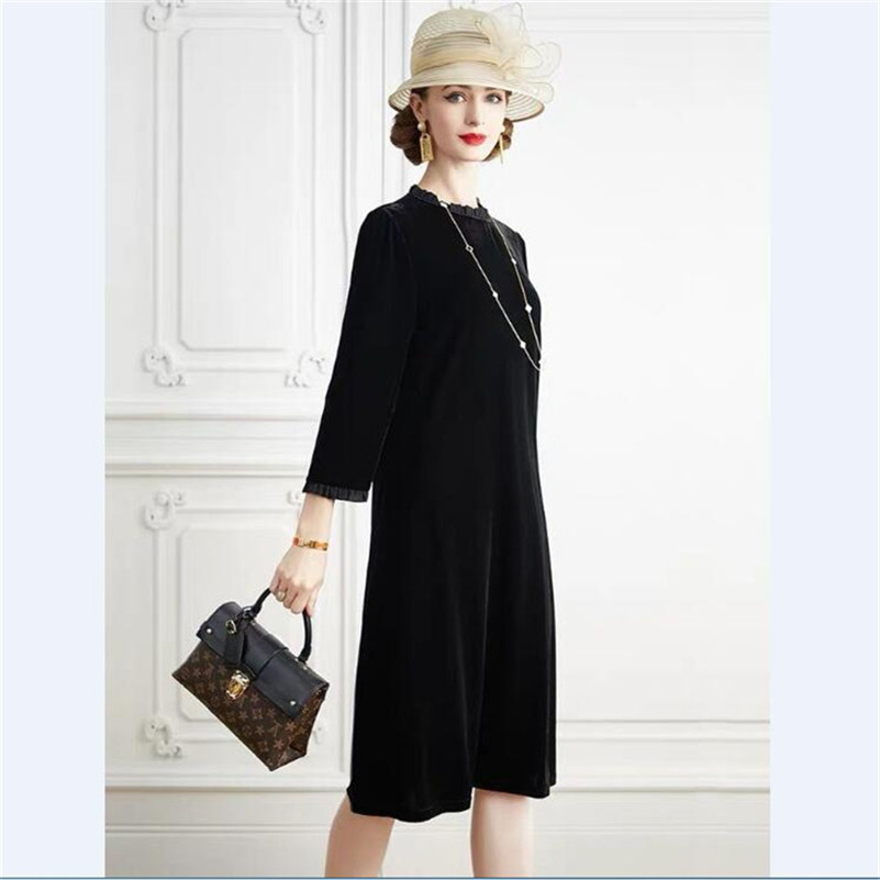 New Spring 2026 Women A-Line V - Midi Dress recension och pris