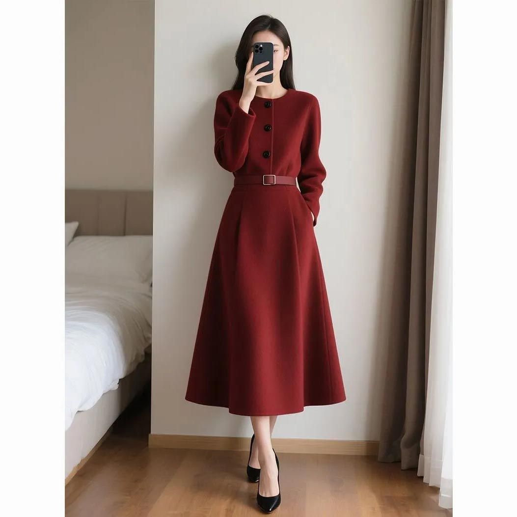 Red Retro High-end Feeling Wai - Women'S Red Formal Wear recension och pris