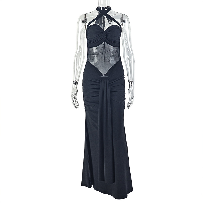 Backless Halter Bodycon Dress  - Midi Dress recension och pris