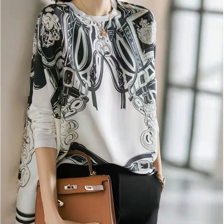 Simulated Silk Top with Drapin - Silk Blouse recension och pris