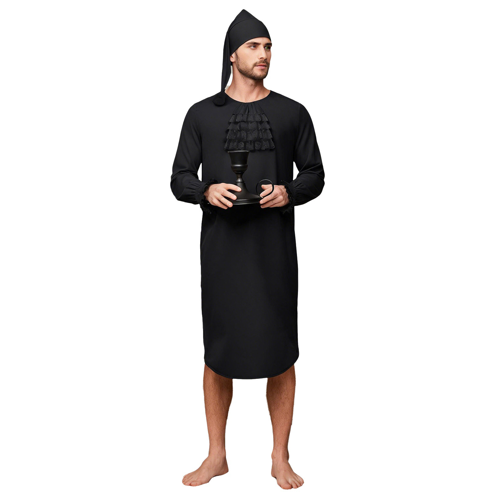 Mens Medieval Victorian Nightg - Lace Dress recension och pris