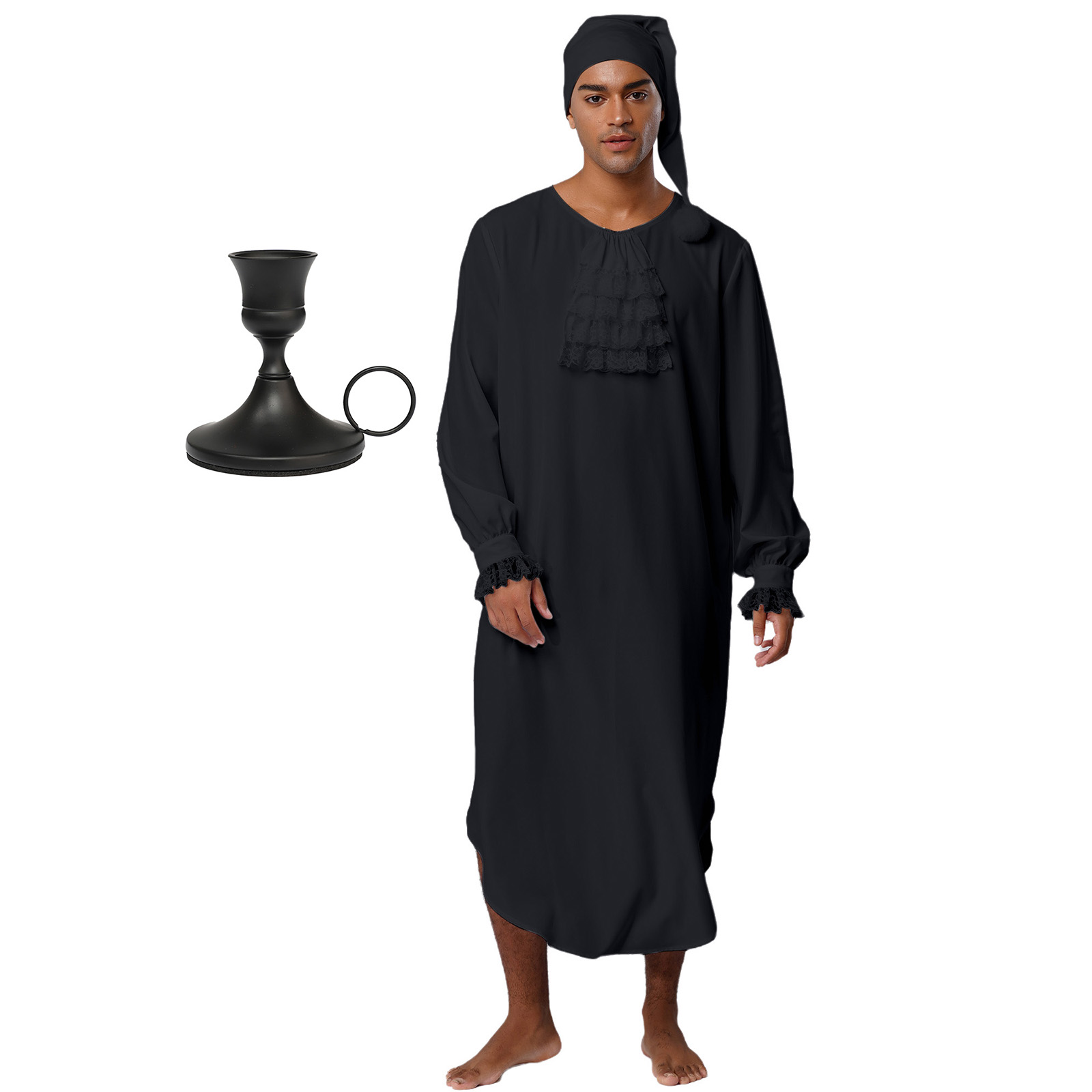 Mens Medieval Victorian Nightg - Lace Dress recension och pris