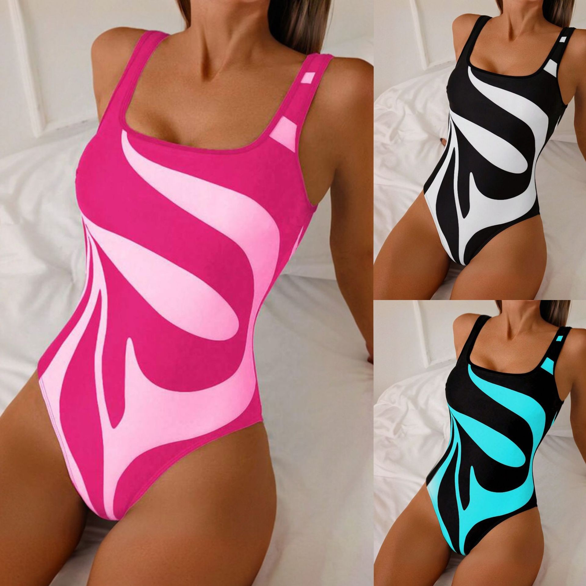 Woman Tankini Abstract Print B - Womens Suit recension och pris