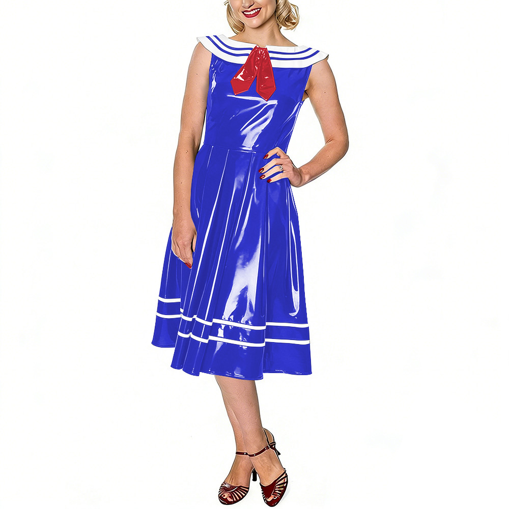 Vintage Sailor Dress for Women - Midi Dress recension och pris
