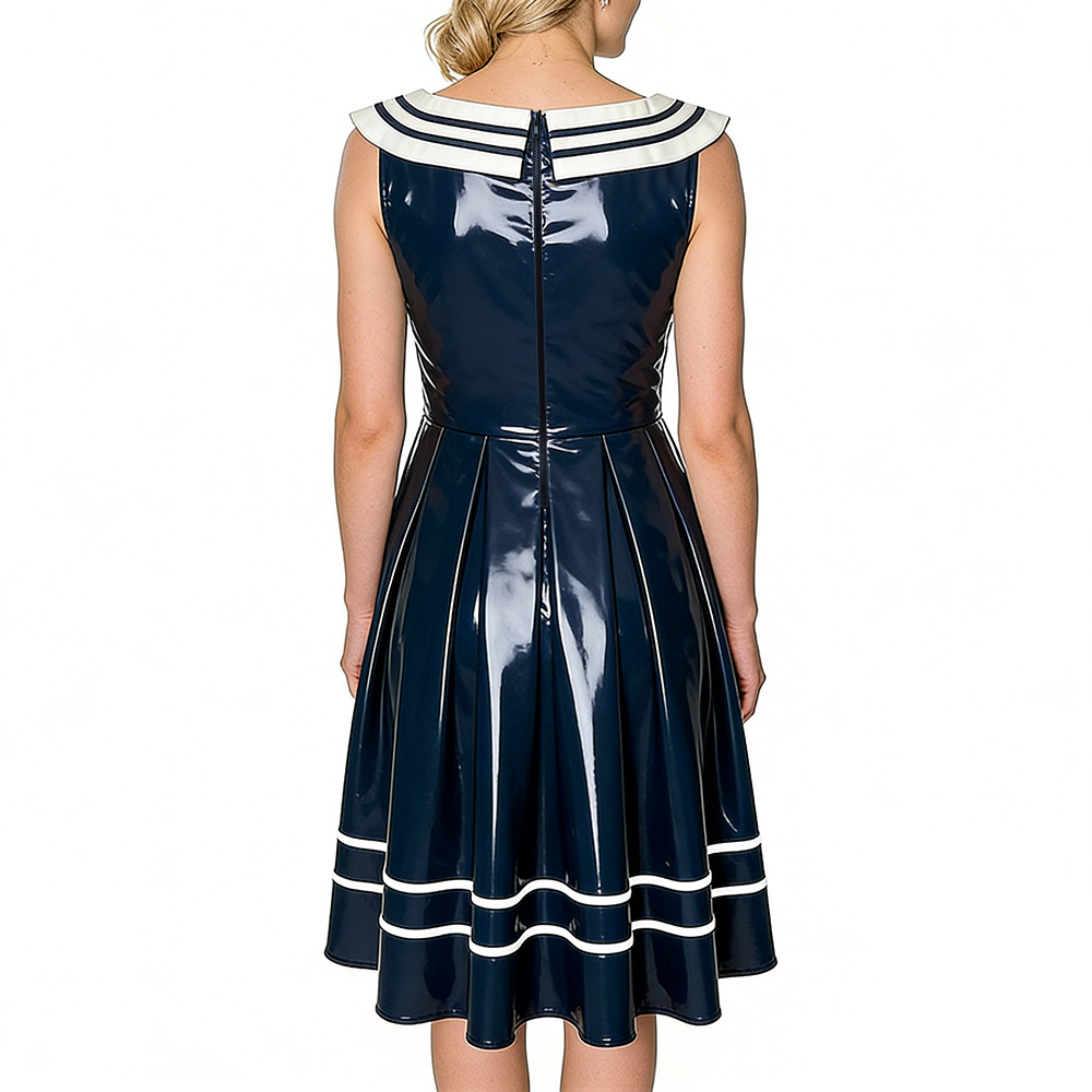 Vintage Sailor Dress for Women - Midi Dress recension och pris