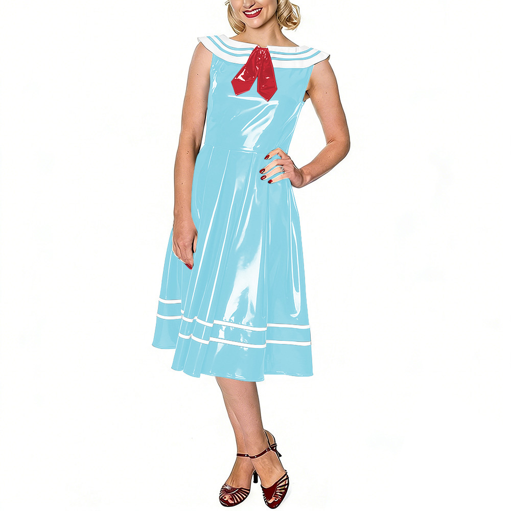 Vintage Sailor Dress for Women - Midi Dress recension och pris