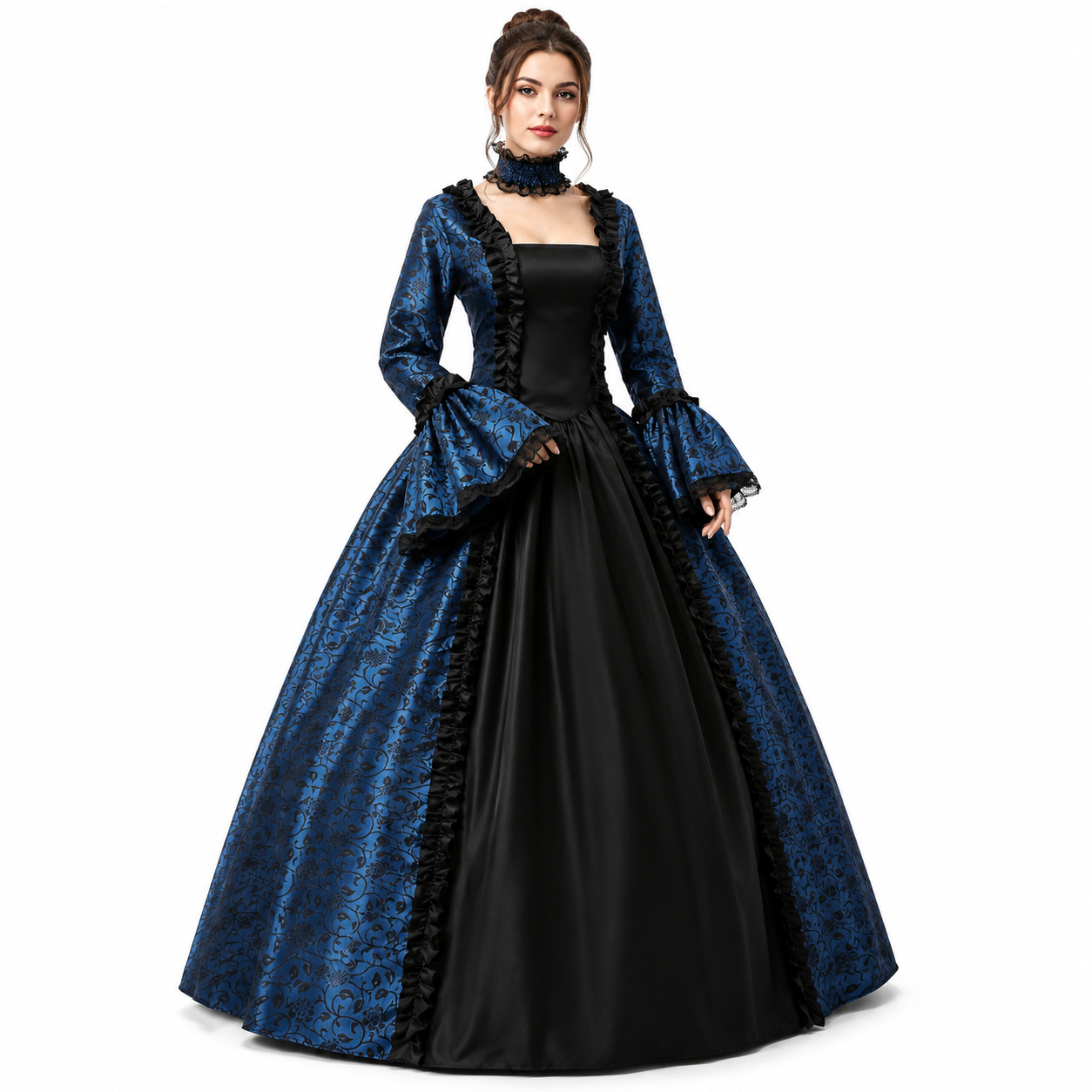 Vintage Medieval Gothic Square - Lace Dress recension och pris