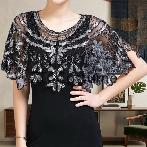 Vintage 1920s Flapper Dress wi - Evening Gown recension och pris