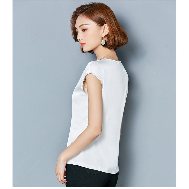 Sexy Silk vest women sleeveles - Silk Blouse recension och pris