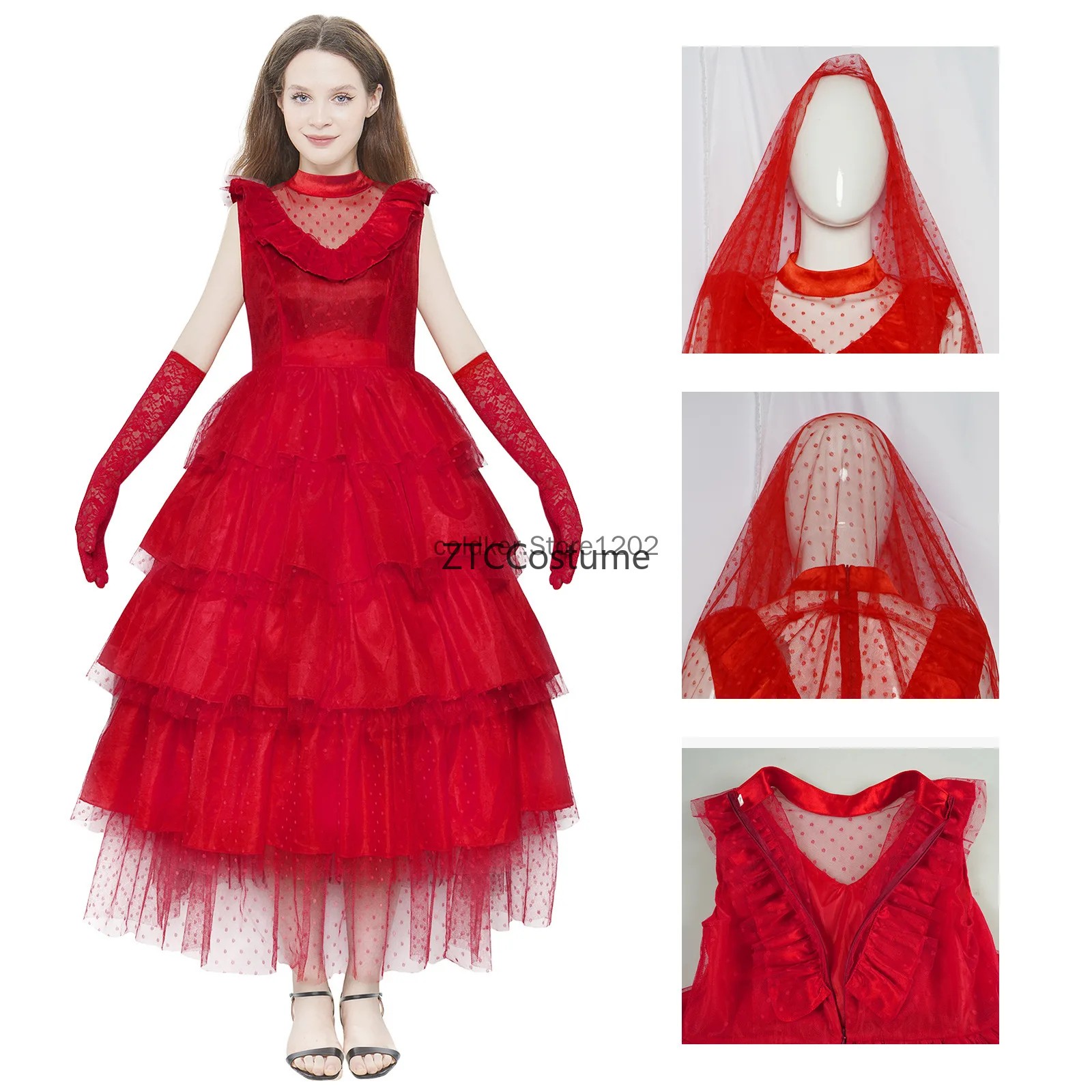 Lydia Deetz Cosplay Costume Go - Evening Gown recension och pris